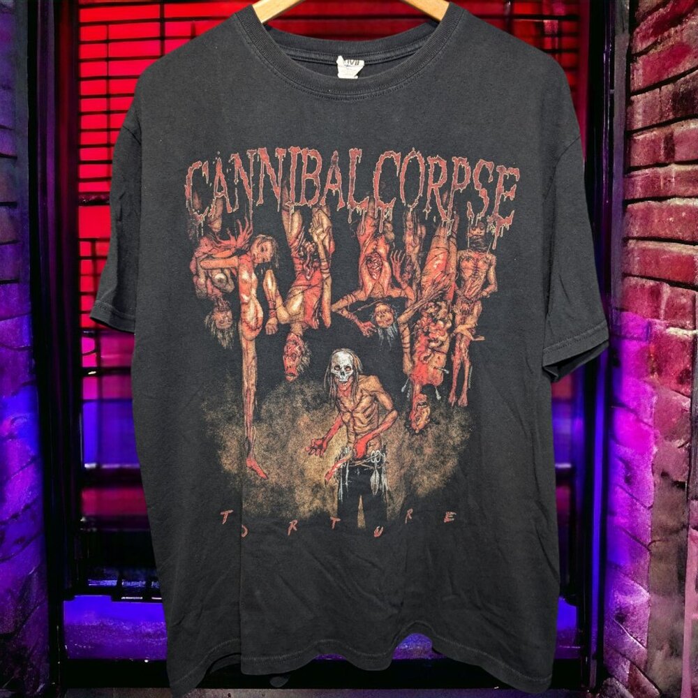 Cannibal Corpse Torture Tour 2012 T-Shirt Vintage Anvil Tag, X-Large